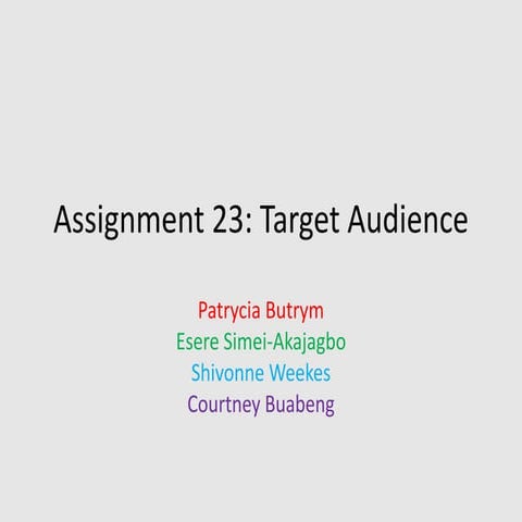 Assignment 23 final draft