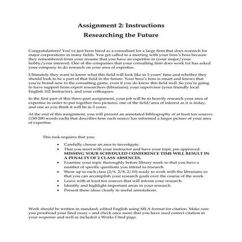 Assignment 2 instructions (update)