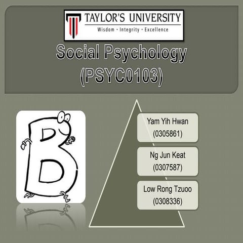 Assignment 2：presentation