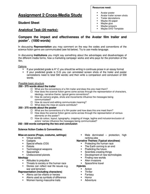 A2 media coursework help