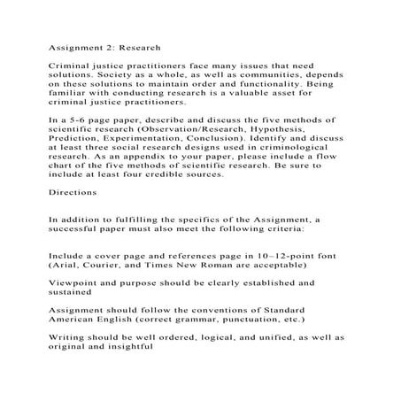 Assignment 2 ResearchCriminal justice practitioners face many i.docx