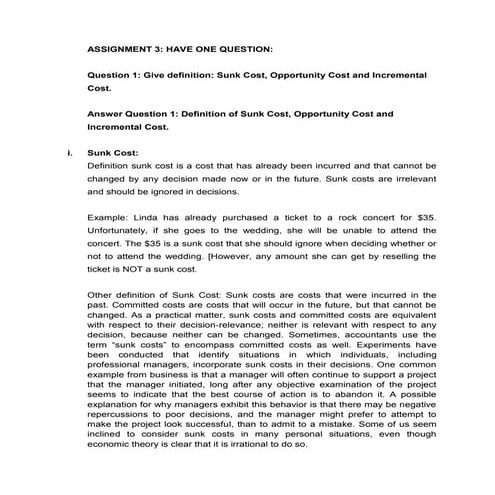 Assignment 3 management accounting by Dr. ZackZaki