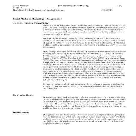 Social Media Strategy