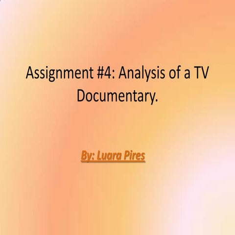 Assignment 4 | PPT