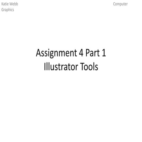 Assignment 4 illustrator exercises | PDF