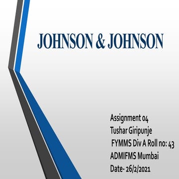 Johnson&Johnson | PPTX