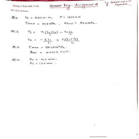 Assignment 4 solution