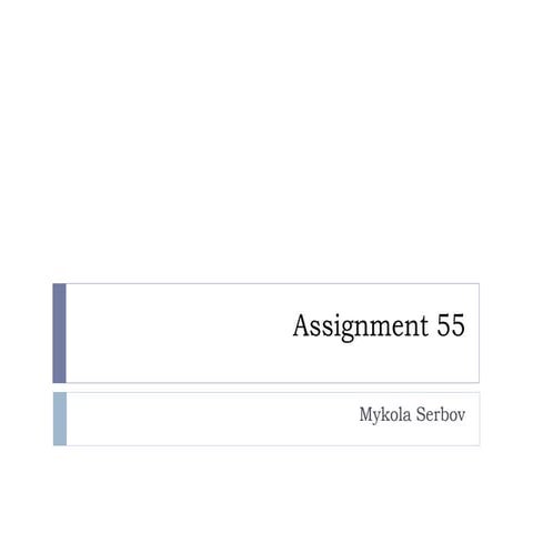 Assignment 55