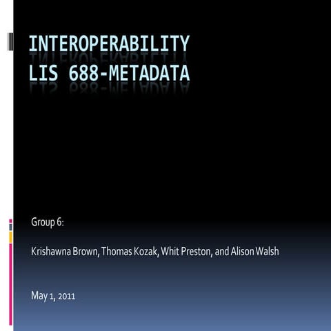 Assignment 5 interoperability slide share