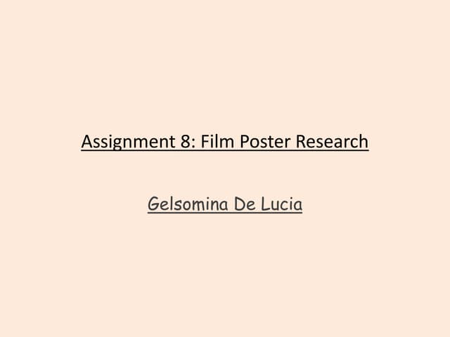 Assignment 8