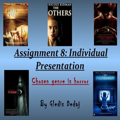 Assignment 8 individual presentation