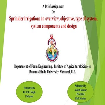 Sprinkler Irrigation System 