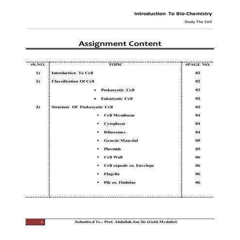 Prokaryotic Cell  in biochemistry Mode