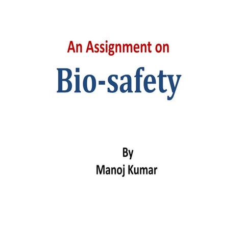 Biosafety