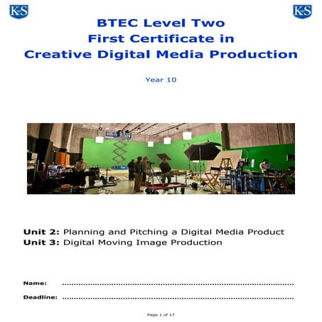 Units 2, 3 Assignment Brief