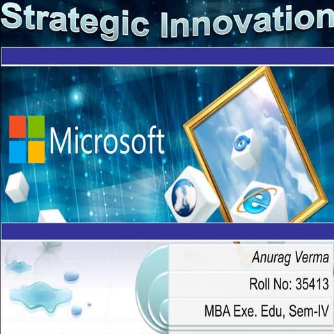 MicroSoft Strategic Innovation on MS Office porting to Ipad