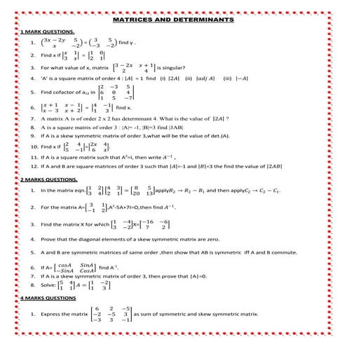 Assignment chapters 3 to 7