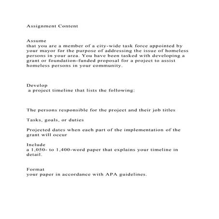 Assignment ContentAssume that you are a member of a city-wid.docx