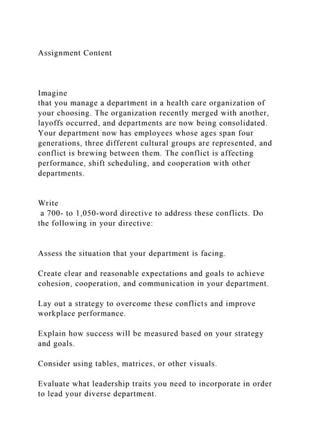 Assignment ContentMaintaining a healthy work-life balance .docx