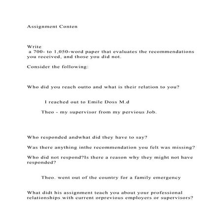 Assignment ContenWrite a 700- to 1,050-word paper that eva.docx