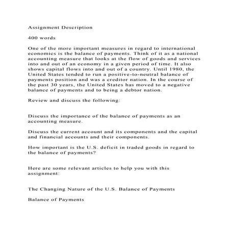 Assignment Description 400 wordsOne of the more important me.docx