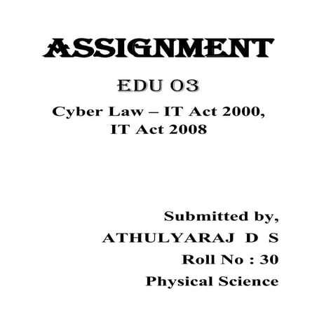 Assignment edu 03 