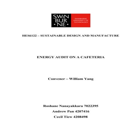 Energy Audit Assignment