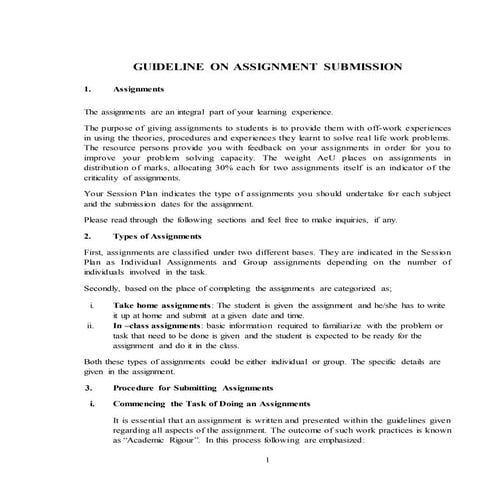 Assignment format for MBA Students | PDF