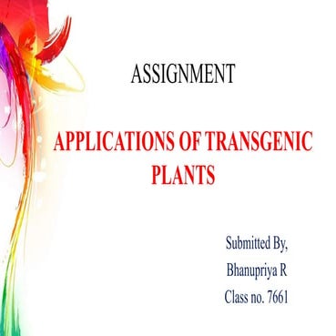 Transgenic plants