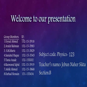 physics presentation