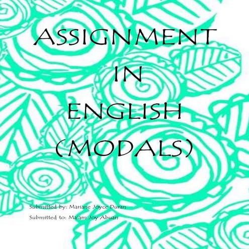 Assignment in english