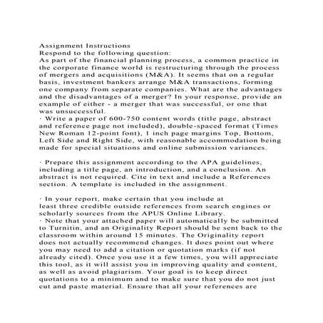 Assignment InstructionsRespond to the following questionAs pa.docx