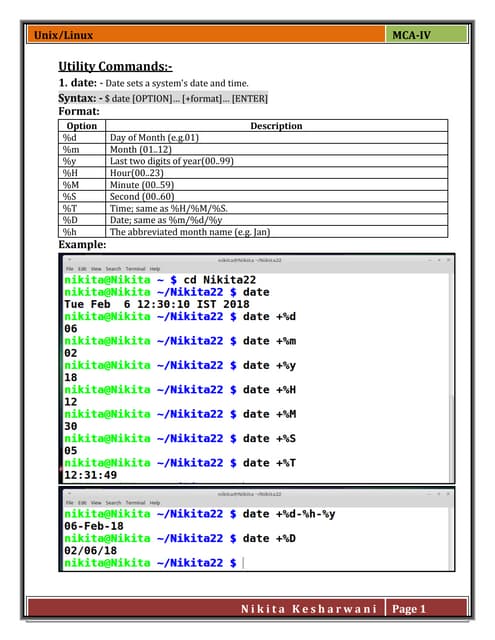 Linux/Unix Commands