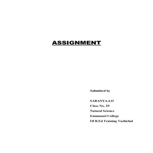 Assignment man made resources