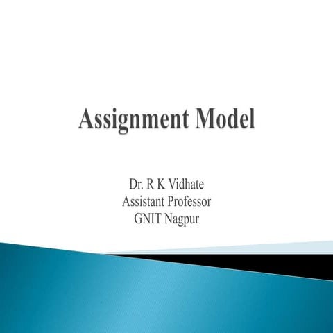 Assignment model | PPT