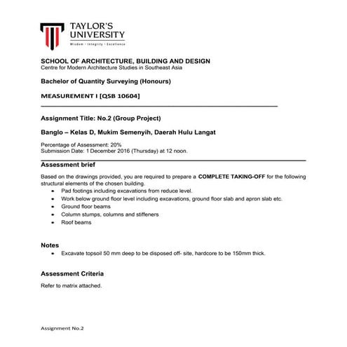 Measurement Assignment 2 