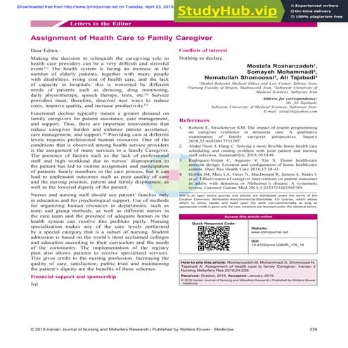 Assignment Of Health Care To Family Caregiver | PDF