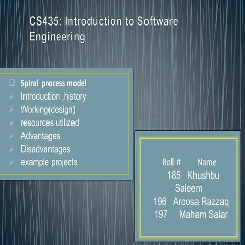 software engineering (spiral process model)