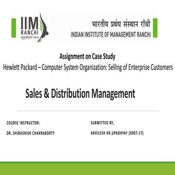 Case Study of HP:CSO 