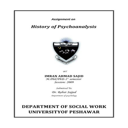 Introduction to Psychoanalysis: An Historical Overview 