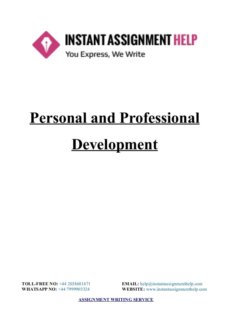 Assignment Sample: Personal and Professional Development