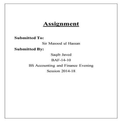 Assignment saqib