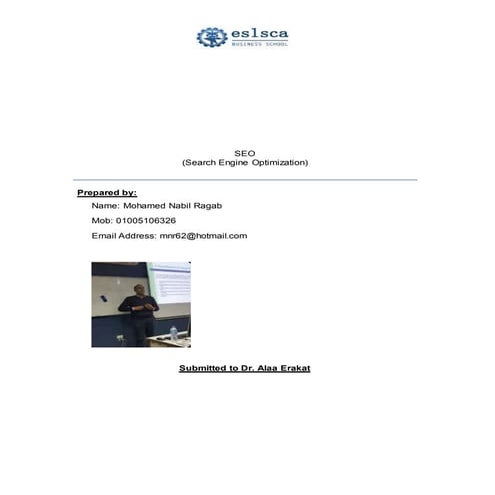 Assignment seo full data 