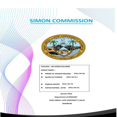 The Simon Commission 1927 