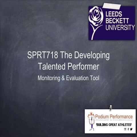 Athlete Monitoring & Evaluation Tool Presentation