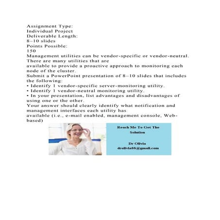 Assignment TypeIndividual ProjectDeliverable Length8–10 slid.docx