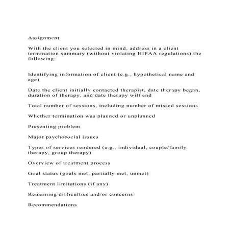 AssignmentWith the client you selected in mind, address in a.docx