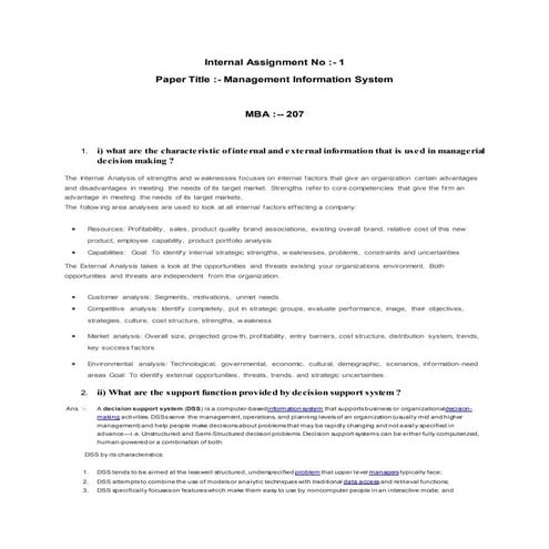 INTERNAL Assign no   207( JAIPUR NATIONAL UNI)