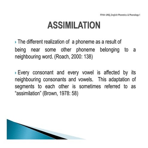 Assimilation