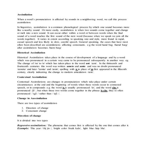 Chapter 8 aspect of connected speech | PPT